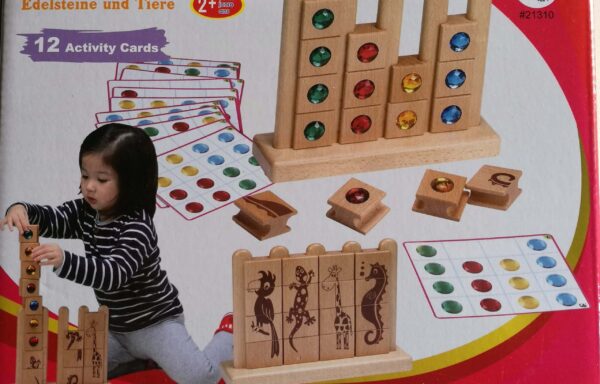 Empilages pierres précieuses : motricité fine et déduction logique